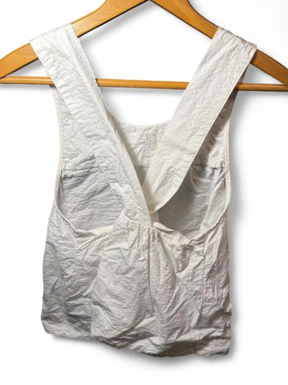 a new day White Sleeveless Chemise Tank